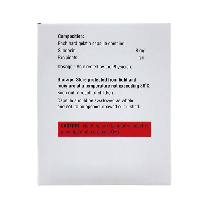 Sildodot 8 Capsule buy now @ ₹278 per 10 Strip | Online Rengas Pharmacy ...