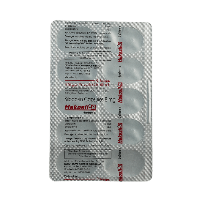 Hakosil 8 Capsule buy now @ ₹293.25 Capsule | Online Rengas Pharmacy India